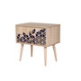 Hanah Home Two - 123 Mesilla de Noche Roble Sonoma con 2 Cajones
